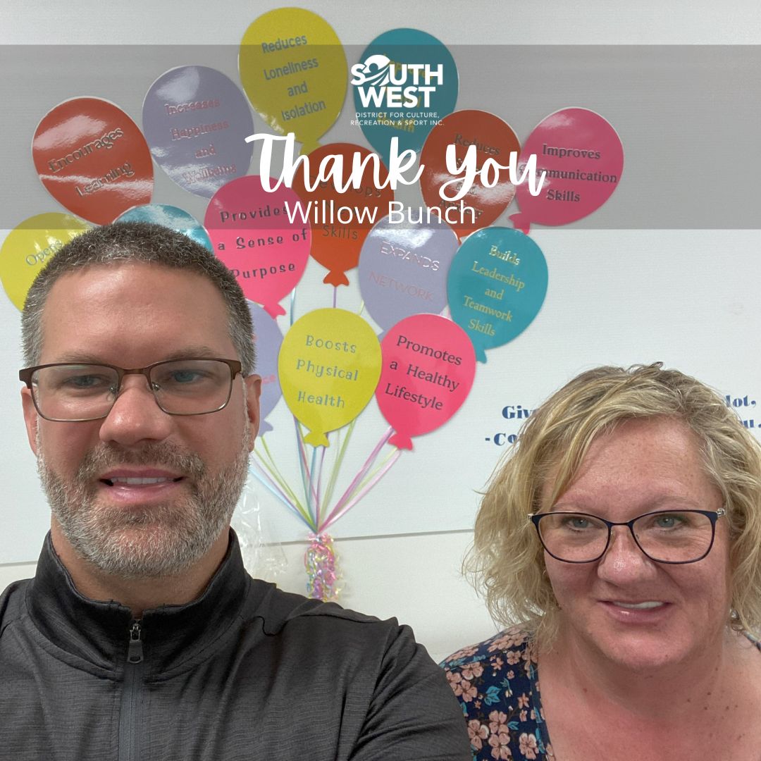 Thank you Willow Bunch for inviting us to meet with your new Recreation Director.
It is exciting times in Willow Bunch with new programs and plenty of opportunities to bring the community together. 
gosouthwest.ca