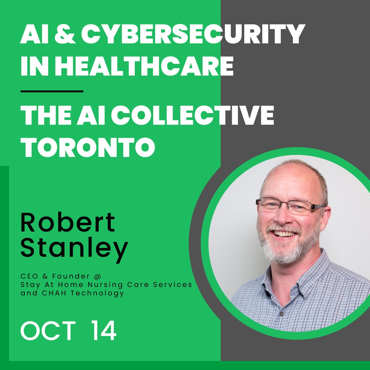 CHAHVisionAI's tweet image. Join our CEO, Robert Stanley, at AI &amp;amp; Cybersecurity in Healthcare, hosted by AI Collective, to explore smarter, safer healthcare with AI. 
📅 October 14 
🔗 Request to join: luma.com/aic-to-10-14