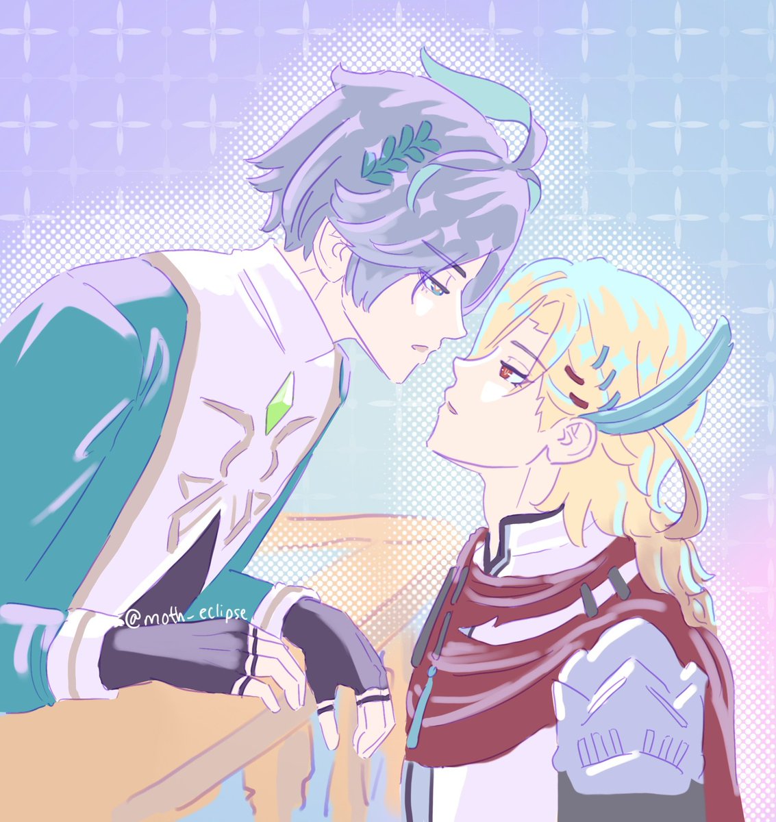 moth_eclipse's tweet image. The prince and his knight 🌿🪶!
#kavetham #haikaveh