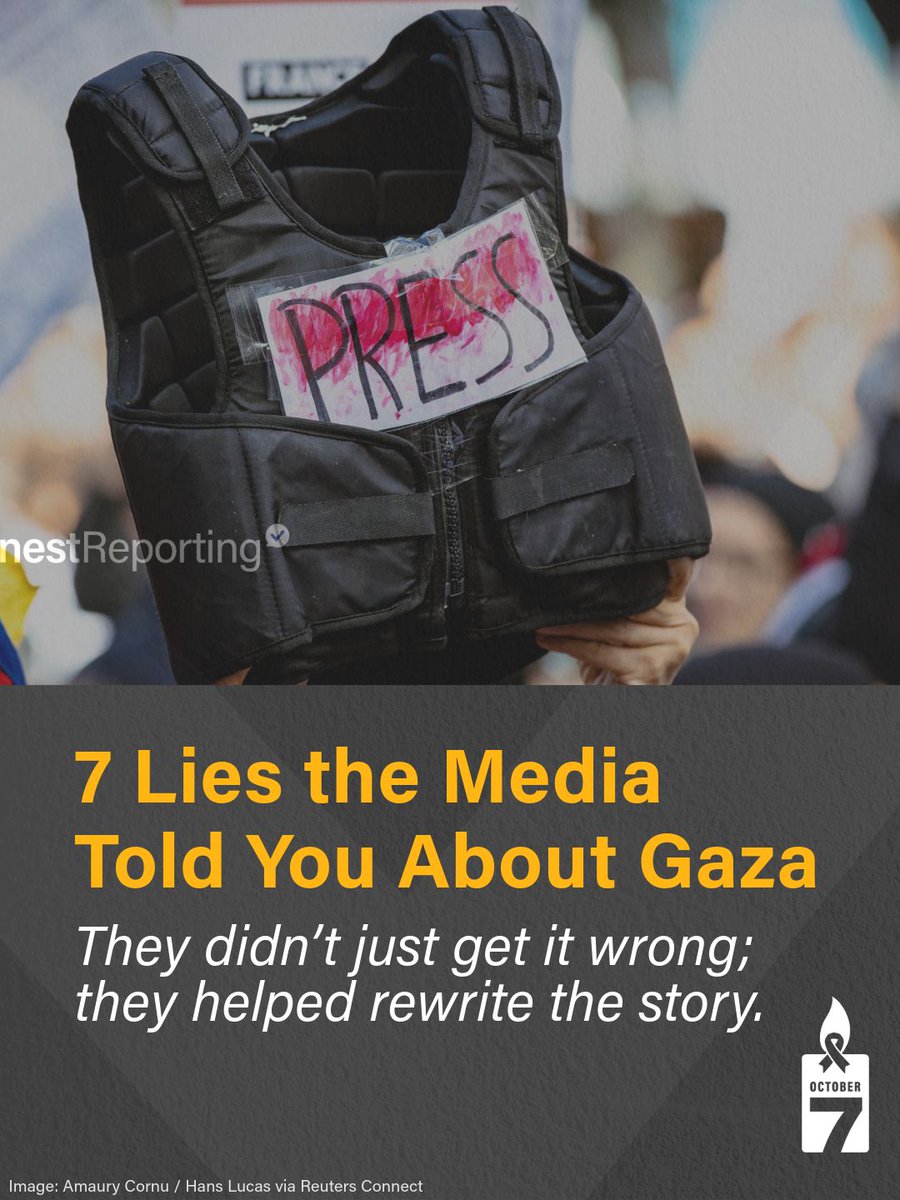 🧵 For two years, the media has misled the world about Israel’s war with Hamas. From distorted headlines to manipulated “facts,” they didn’t just report the story, they reshaped it. Let’s break down the biggest lies they told.
