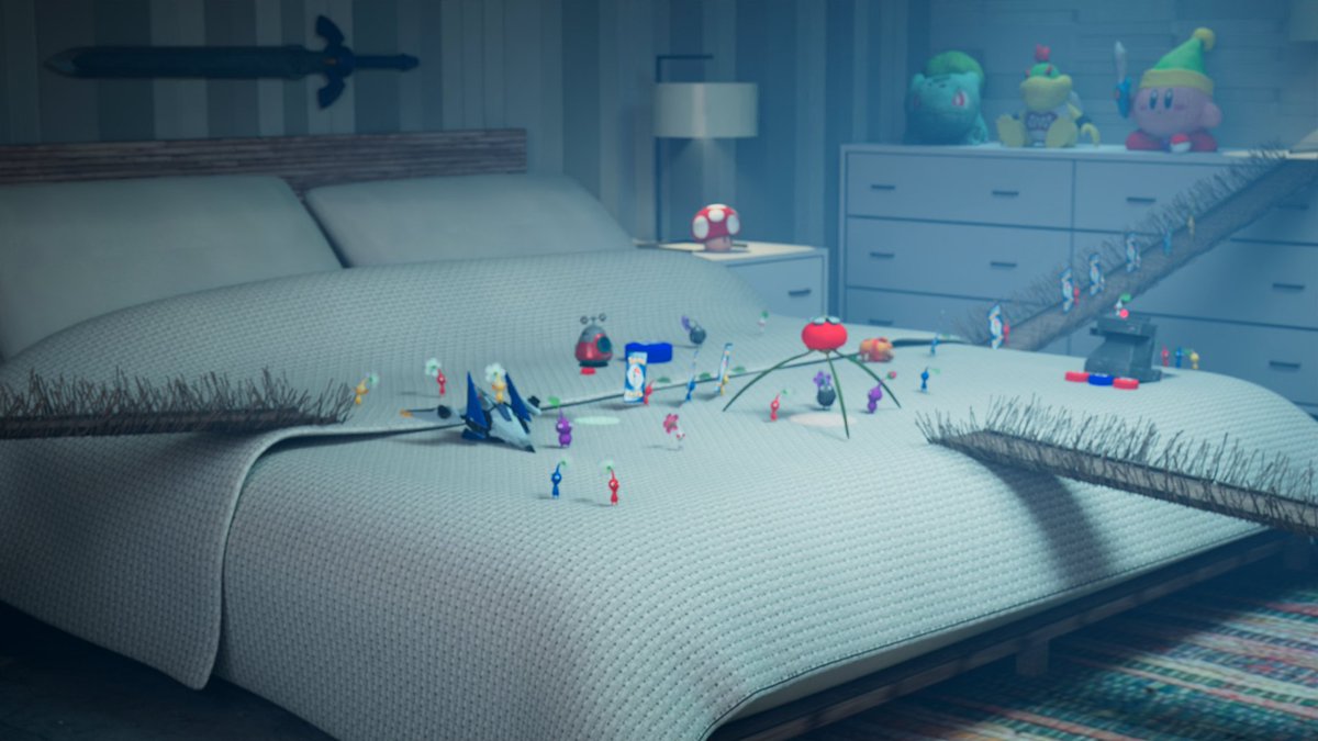 Nintendo made a Pikmin short film that takes place in a kid's bedroom?? 

Perfect time to remind you that my Pikmin Short film: Bed Bugs come's out next month!

There will be no invisible Pikmin Version! 😂
#Pikmin  #Nintendo