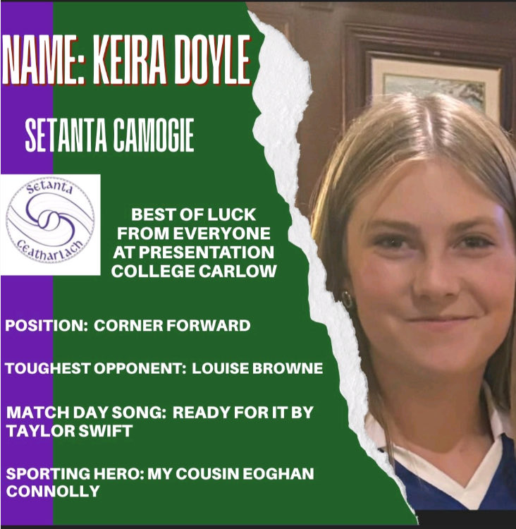 Pres_Carlow's tweet photo. Camogie News: 1/2 Great excitement this week for some of our staff members and students as they prepare for their upcoming Club #Camogie Finals. All at @Pres_Carlow wish #Setanta all the very best in their first ever Junior Camogie Final. https://t.co/G9ILMSNPkv @CeistTrust https://t.co/M6ALNf2HbD