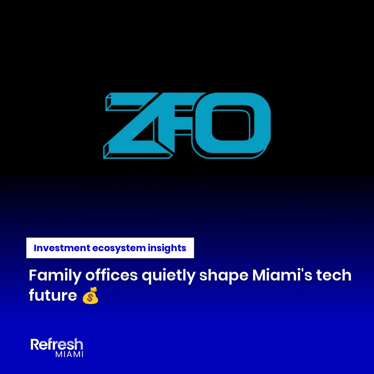 refreshmiami's tweet image. Family offices like ZFO are quietly shaping Miami tech with patient capital & local roots 💰
Focus: AI applications, robotics, biotech
Advice: Build relationships years before fundraising
Goal: Transform Miami from promising to permanent
#MiamiTech #FamilyOffice #VentureCapital…