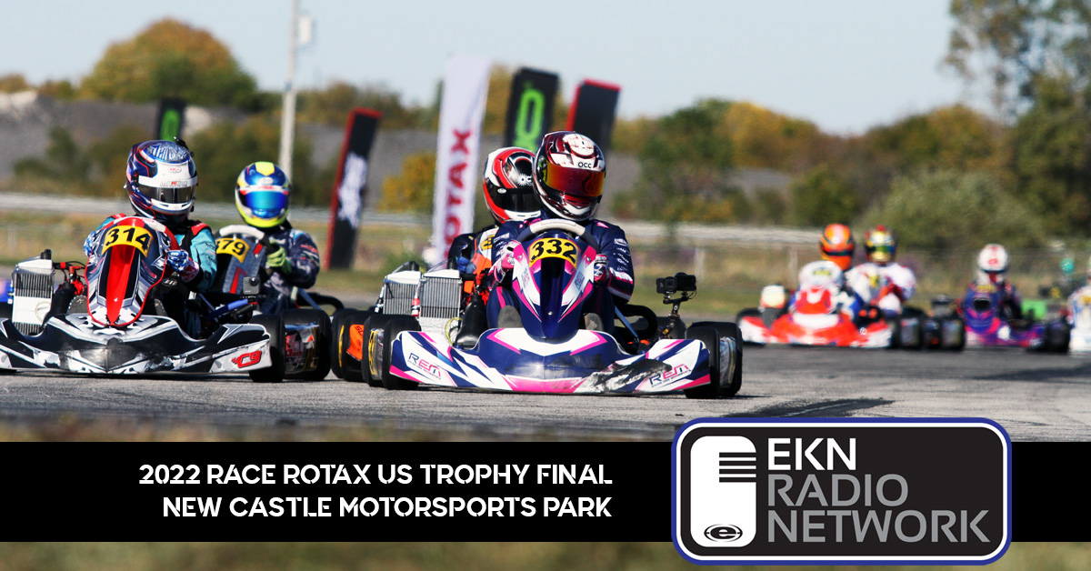 eKartingNews's tweet photo. Playing all day on the EKN Radio Network is the 2022 edition of the @RaceRotax US Trophy Final from New Castle Motorsports Park.
https://t.co/GG80iHiMA6
iTunes: https://t.co/H6MMmuU4nu
#EKNRadioNetwork #EKNatRotax #Rotax #RaceRotax #USTrophyFinal #NCMP #karting https://t.co/qOyxMObrEA