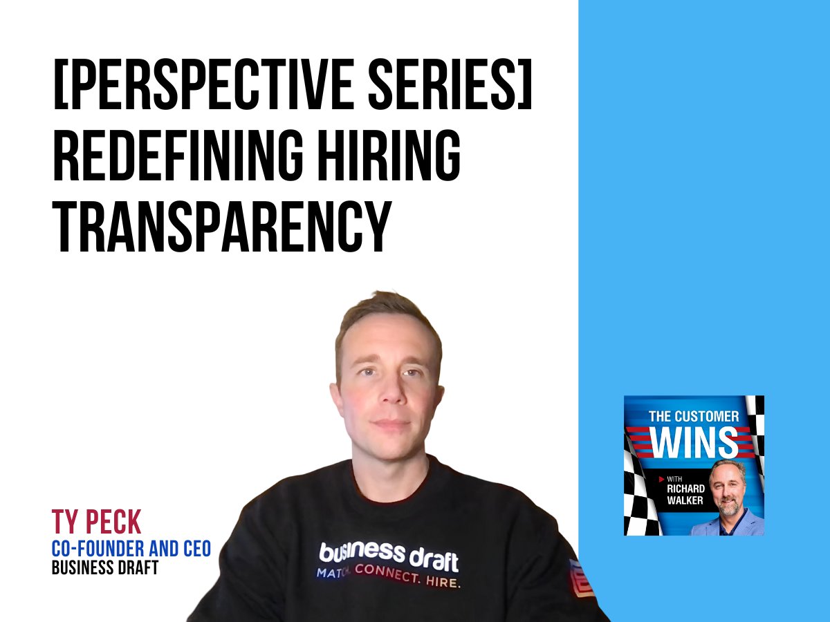 QuikForms's tweet image. What if hiring were as transparent as it is fast?

On #TheCustomerWins, Rich Walker talks with Ty Peck, Co-Founder &amp;amp; CEO of Business Draft, about making hiring smarter, fairer, and more human through #AI &amp;amp; transparency.
Listen: quikforms.com/post/perspecti…

#CustomerExperience #Hiring