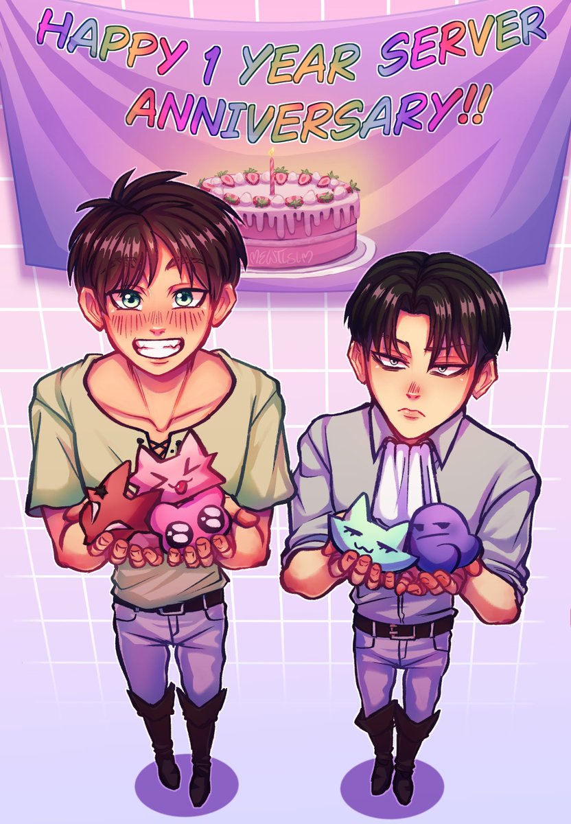 It's officially been 1 year since the opening of our Rivaereri server!! All lovers of Rivaereri and/or AoT are welcome, and right now we have a giveaway going on!!
Join us here to enter: discord.gg/HUXbp8cdmH
#rivaereri #ereri #rivaere #リヴァエレ #エレリ