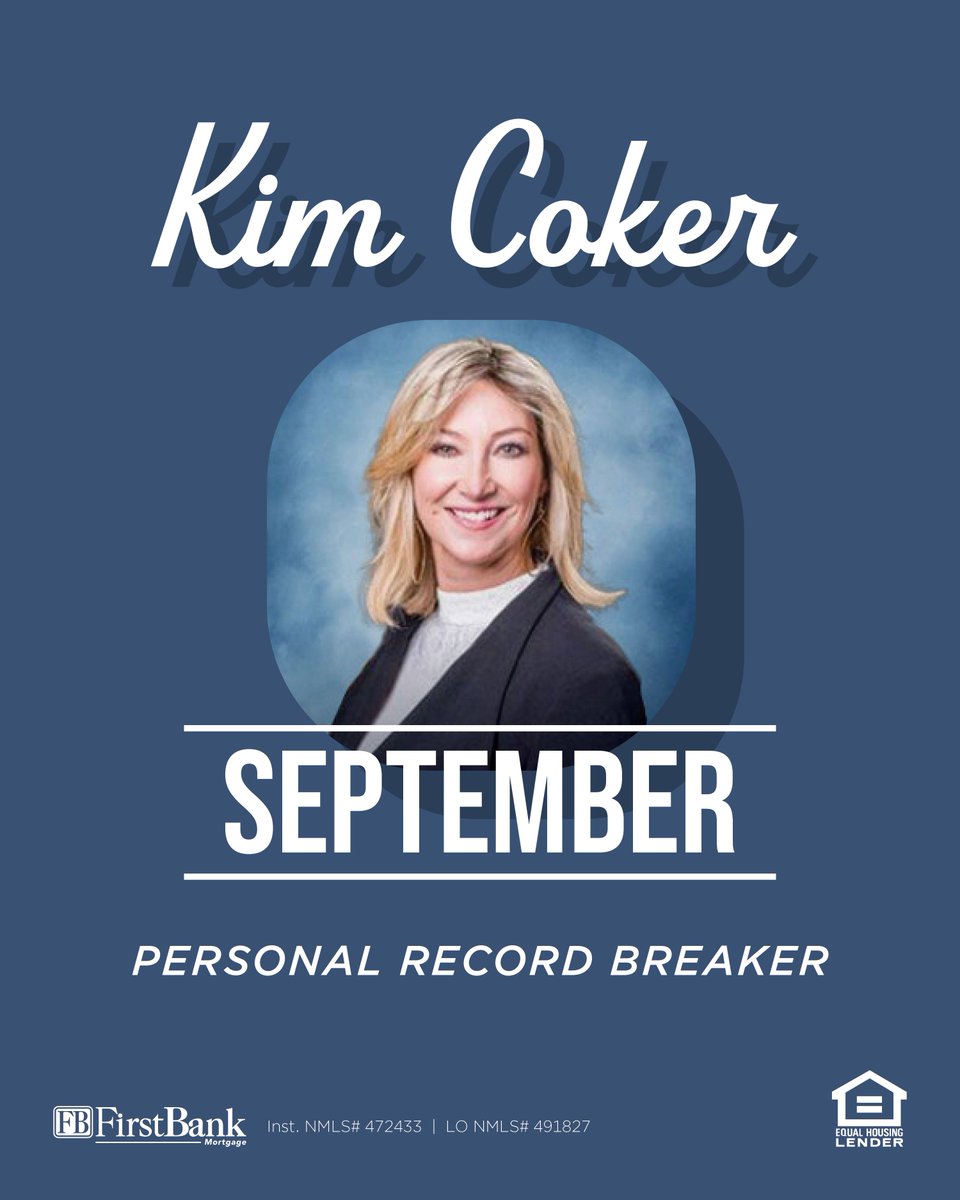 FBMortgage's tweet photo. September was one for the books! 

A huge congratulations to our Personal Record Breakers — the Gabe Whitmer Team, Cecelia Hargrove, and Kim Coker — for their outstanding achievements last month. https://t.co/Ld30ebiZ2t