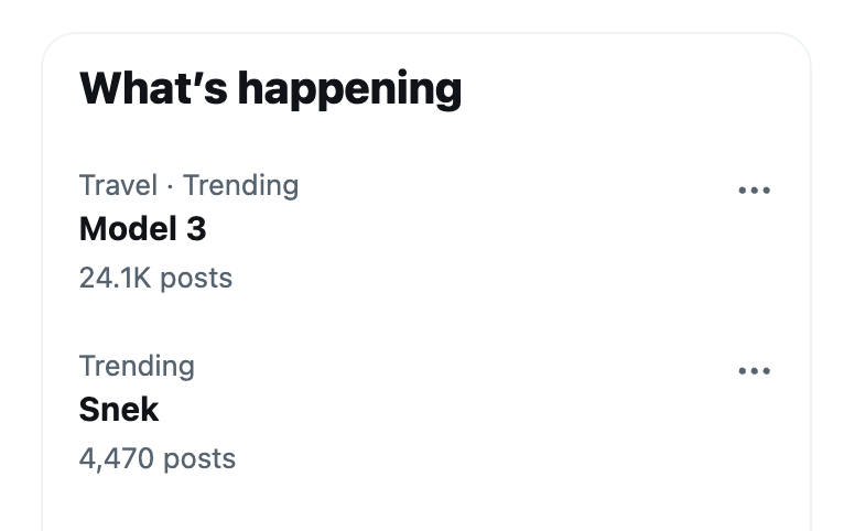 $snek is trending 👀