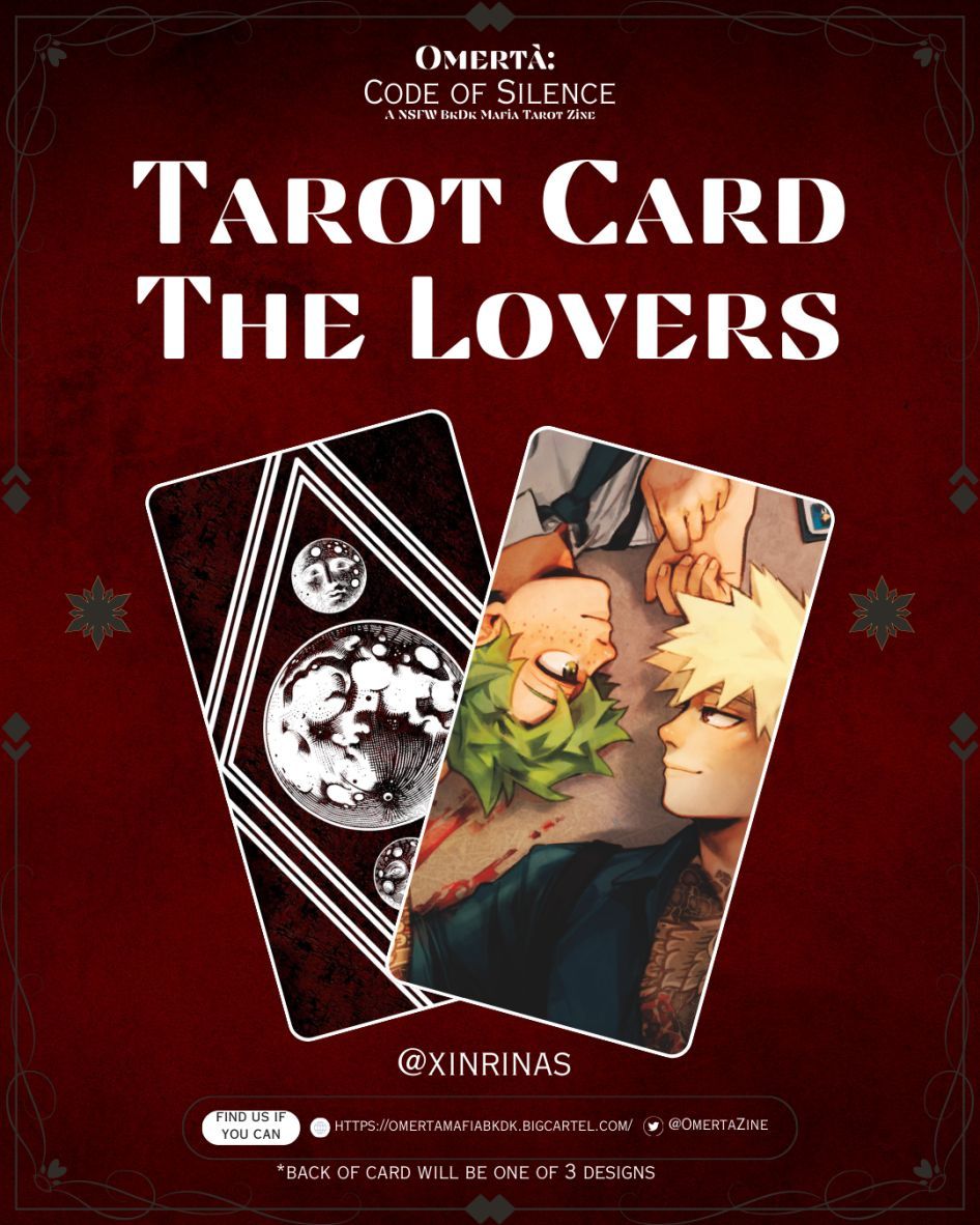 🔮 CONTRIBUTOR PREVIEW 🔮

𝐀𝐥𝐢𝐚𝐬: <a href="/xinrinas/">Rina ⭐️ chibi comms open</a>
𝐑𝐨𝐥𝐞: Tarot Artist

The Lovers, a card that couldn't be more fitting for Katsuki &amp; Izuku ♥️ 

#bkdk #ktdk #bnhazine #mhazine #勝デ