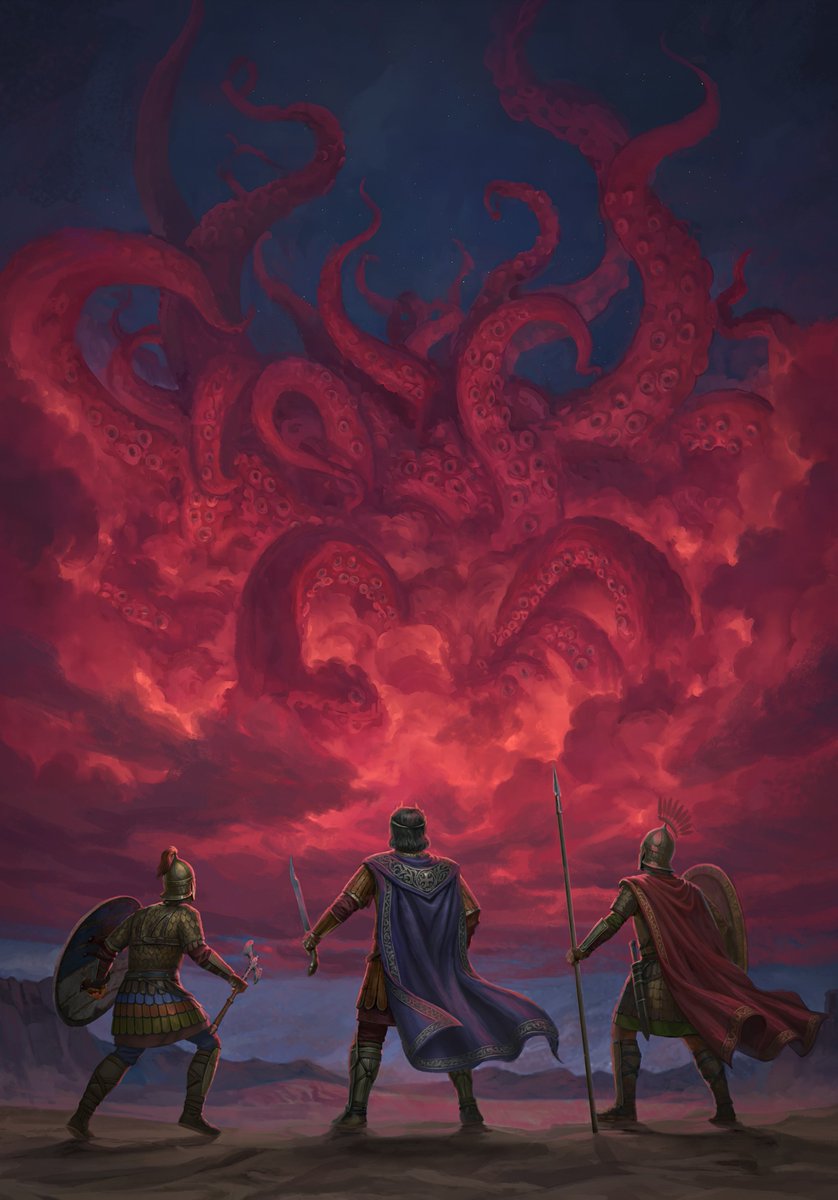 The Elder Epoch Ultimate Edition is touching $75K within 24 hours of launch, which means we 've smashed the 1st stretch goal and will get an additional illustration. To celebrate, here's an art reveal!

This is "Blood Cloud" by Joe Requeza. Aaaah I love the dark fantasy vibes.