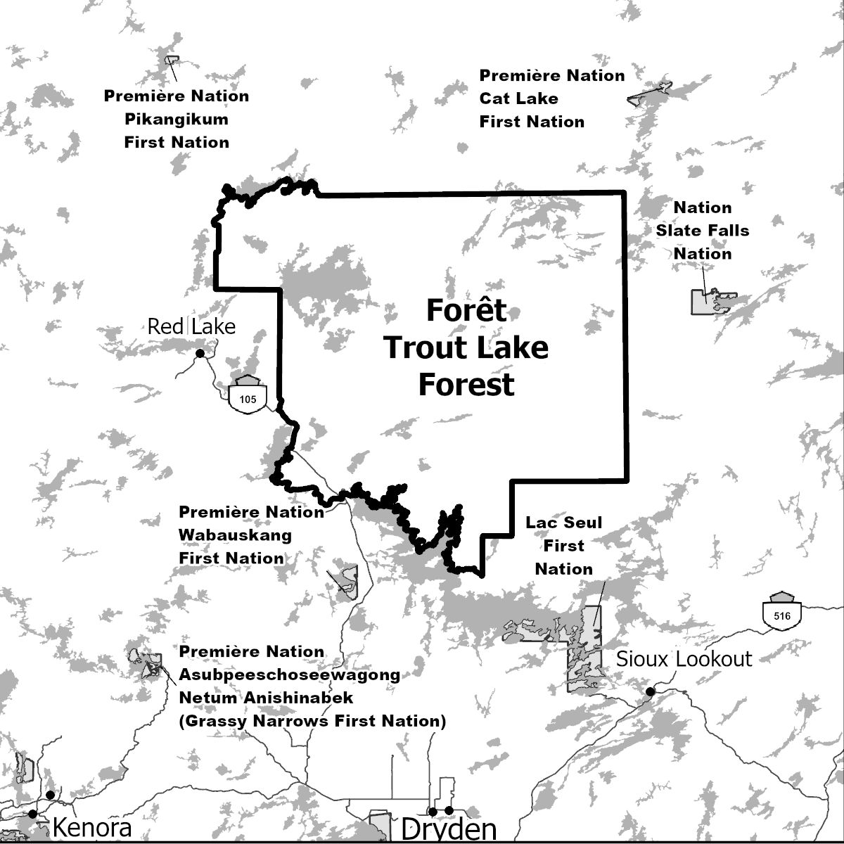 Le plan de brûlage dirigé de déchets de coupe qui sera mis à exécution dans la forêt Trout Lake entre le 17 octobre 2025 et le 15 février 2026.

Visitez le Portail d’information sur les richesses naturelles nrip.mnr.gov.on.ca/s/fmp-online?l….