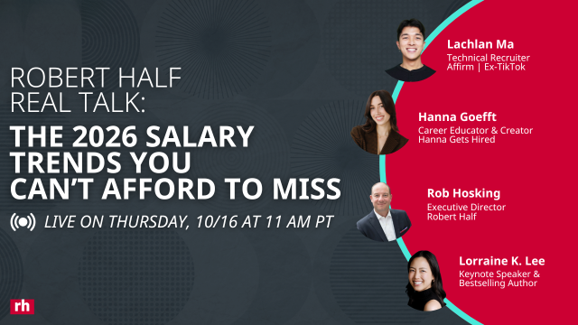 Your competitors already know what salaries they're offering in 2026... Do you? On October 16th, #RobertHalf brings together industry experts to discuss: the.roberthalf.com/SG26RealTalk #RHSalaryGuide bit.ly/42v209C
