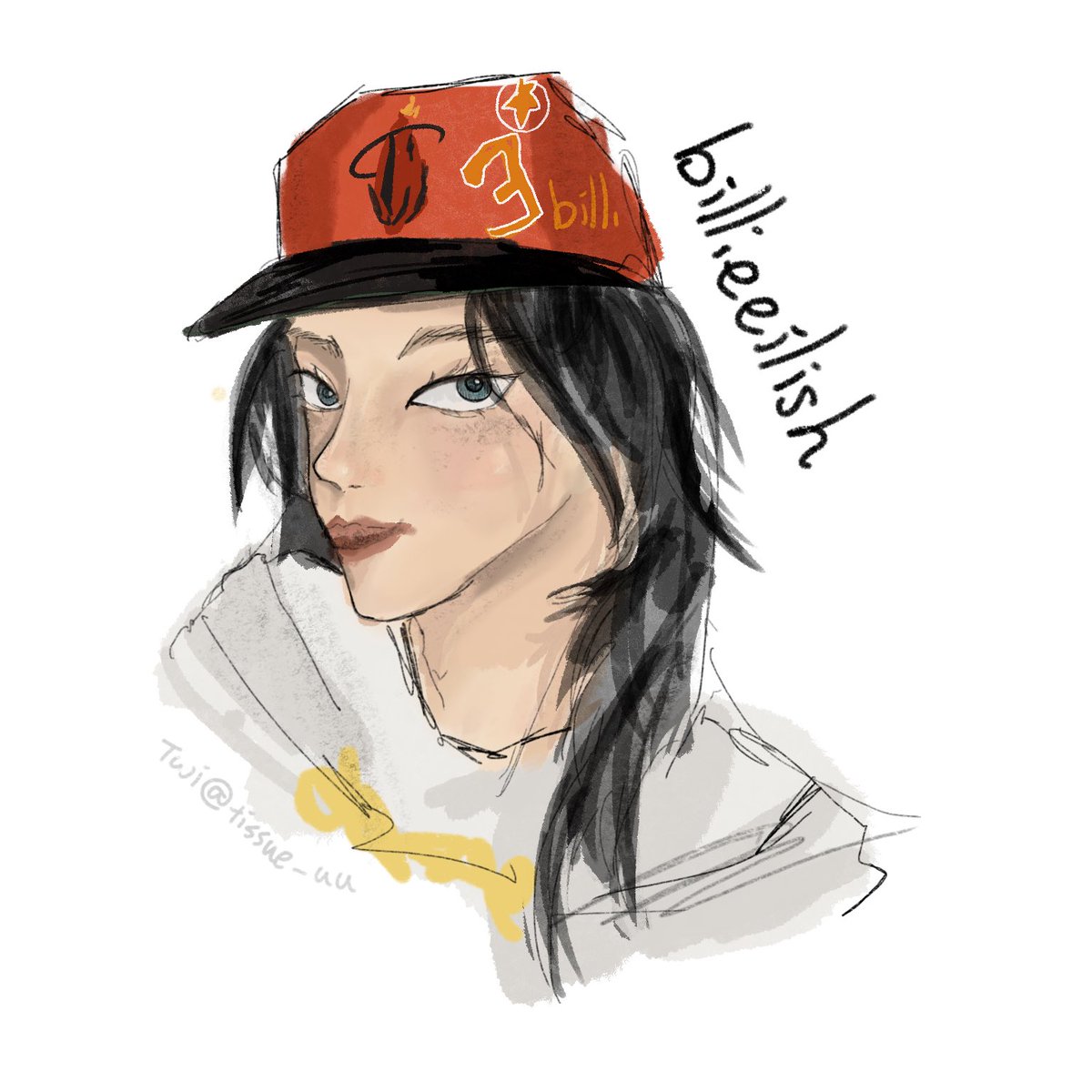 tissue_uu's tweet image. #billieeilishfanart #BillieEilish 
#Fanarts