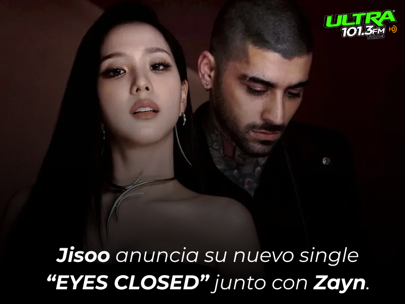 La cantante surcoreana #JISOO ha confirmado el lanzamiento de su nuevo single #EyesClosed en colaboración con #ZAYN. Este single marca el regreso de la cantante tras su EP en solitario AMORTAGE. La canción ha sido descrita como una balada romántica.