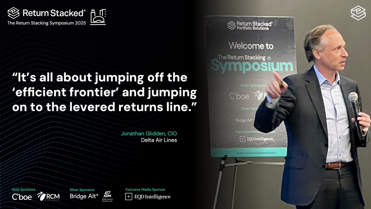 Jonathan Glidden, CIO at <a href="/Delta/">Delta</a> Air Lines, shared how Delta’s corporate plan adopted portable alpha back in 2010 - the motivations behind it, the structures applied, and the insights gained from implementation.
#GetStacked2025