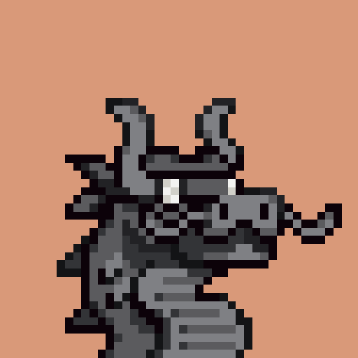Pixel art dragon representing crypto innovation at IslandDAO