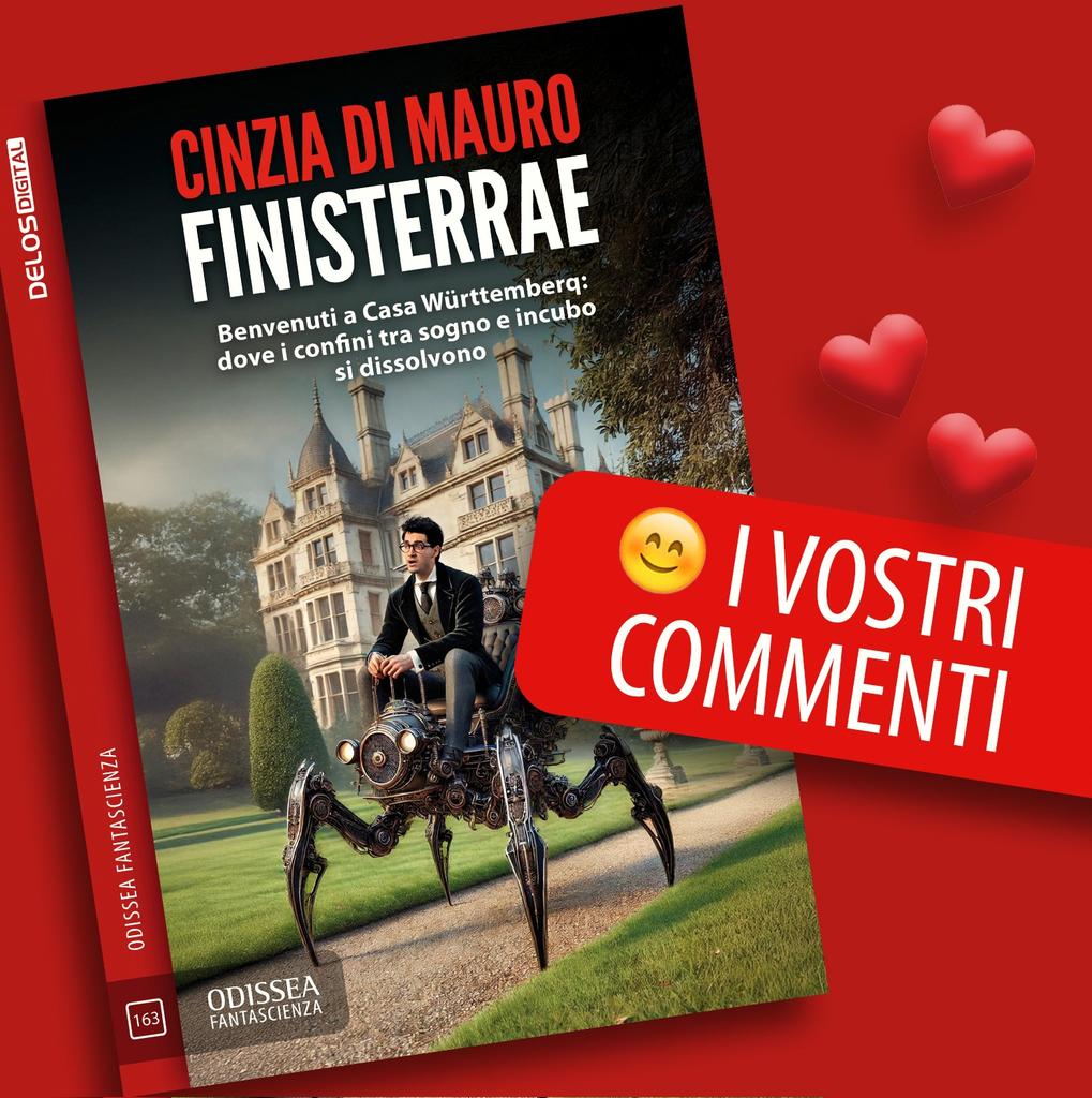 Grazie a Riccardo Barbera  ❤ per 🌳🌴🎶Finisterrae🌳🌴🎶
"Finisterrae è un romanzo intrigante, di quelli che si vuole leggere tutto d'un fiato per capirci. Impossibile non partecipare delle emozioni del goffo ma sincero protagonista..."

litenet.it/romanzi/finist… <a href="/DelosBooks/">Delos Digital 🐬</a>