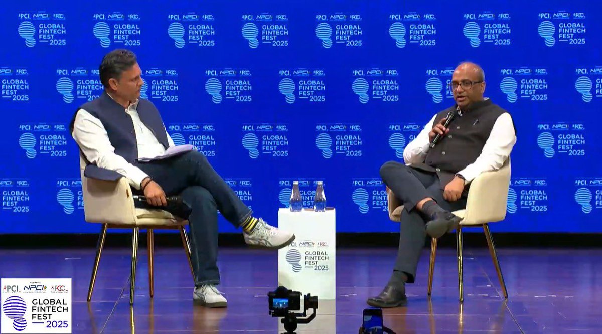 NICMeity's tweet image. 📍#GlobalFintechFest 2025, Mumbai

Additional Secretary, MeitY &amp;amp; DG, NIC, Shri @abhish18, shared key insights on how #ArtificialIntelligence can be leveraged to foster innovation in financial services while ensuring transparency, accountability, and ethical governance.
#NICMeitY