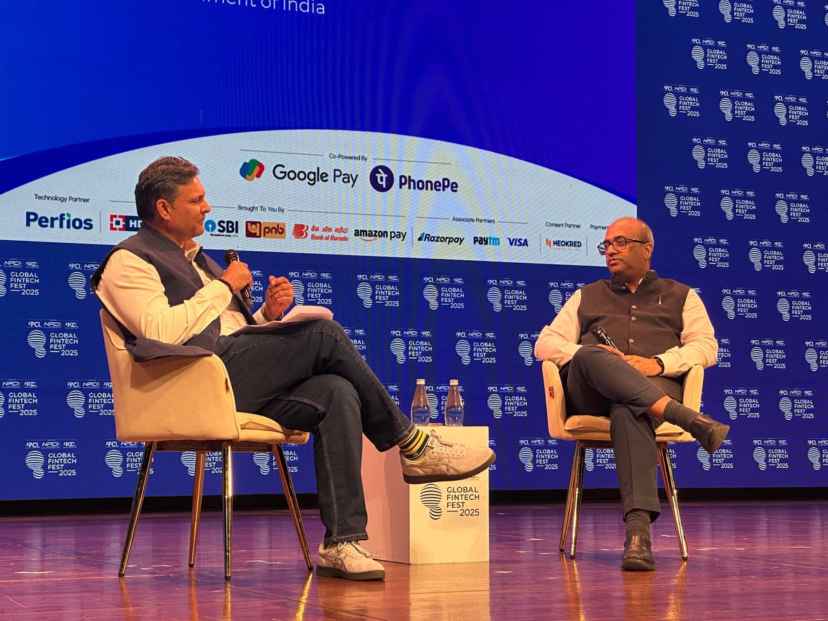 NICMeity's tweet image. 📍#GlobalFintechFest 2025, Mumbai

Additional Secretary, MeitY &amp;amp; DG, NIC, Shri @abhish18, shared key insights on how #ArtificialIntelligence can be leveraged to foster innovation in financial services while ensuring transparency, accountability, and ethical governance.
#NICMeitY