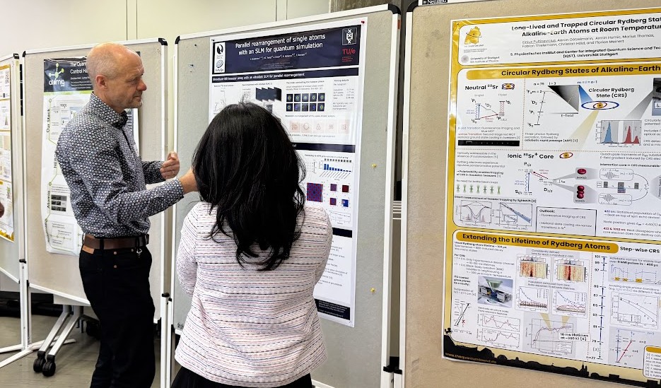 Poster session in full swing 📸 

PhD students and researchers are showcasing their latest work. 

A great way to close day one in Stuttgart 🙌