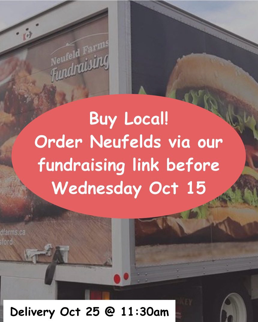 Our fundraiser is live! Order before October 15. This isn’t exclusive to families from our school, please do pass along the link to friends, neighbors, coworkers, family and even random people if you’re comfortable🤪 

app.neufeldfarms.ca/fundraising/20…