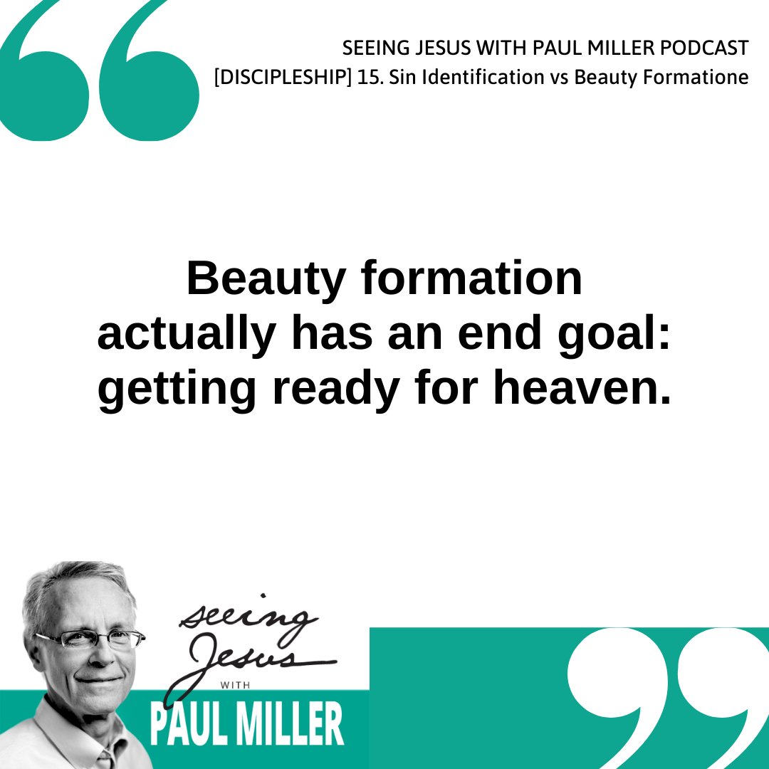 On this week's podcast, Paul, Jon, and Liz continue their conversation about discipleship, looking at the relationship between sin identification and beauty formation.

Listen now: seejesus.net/blogs/podcast/…