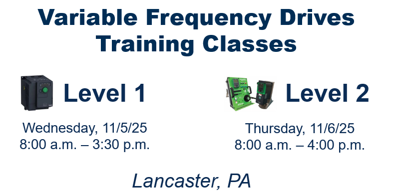 UnitedElectricS's tweet photo. Upcoming VFD training sessions! Classes are likely to sell out - so register now. 
View upcoming classes: https://t.co/0aVY69slRK
#wiredforexcellence #unitedforexcellence #professionaldevelopment #variablefrequencydrives #vfd https://t.co/ngx6biGHqi