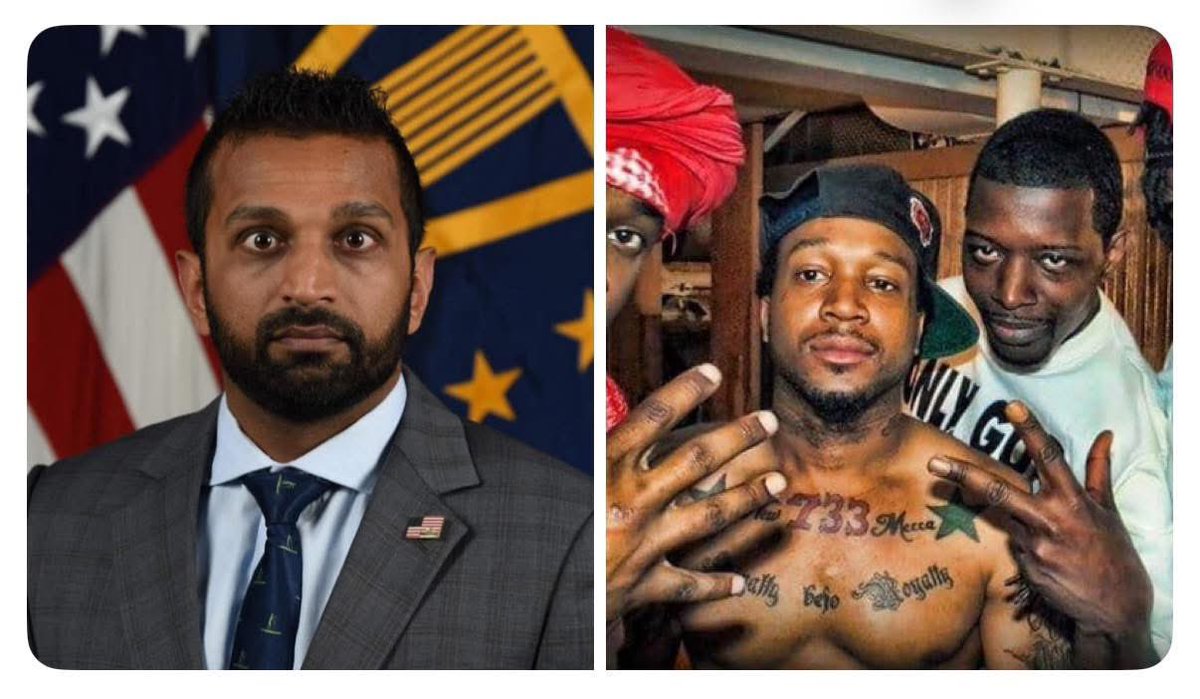 1Nicdar's tweet photo. 🚨JUST IN: FBI Director Kash Patel says there are over 110,000 gang members in Chicago.

And governor Pritzker still thinks Chicago doesn’t need the National Guard? 

Send in as many troops as possible. https://t.co/S7eIvkkhxO