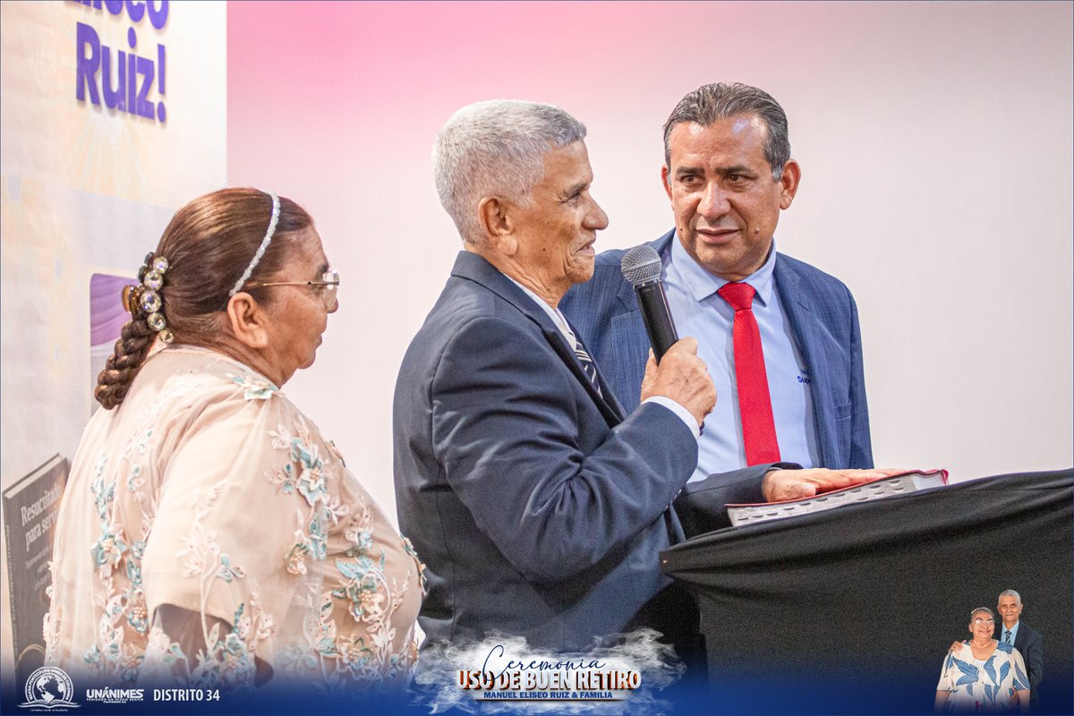 Ipuc_Distrito34's tweet image. Con profunda gratitud y amor, celebramos la Ceremonia de Uso de Buen Retiro de nuestro Pastor Manuel Eliseo Ruiz. #Distrito34 #Unanimes #IPUC #88años #usobuenretiro