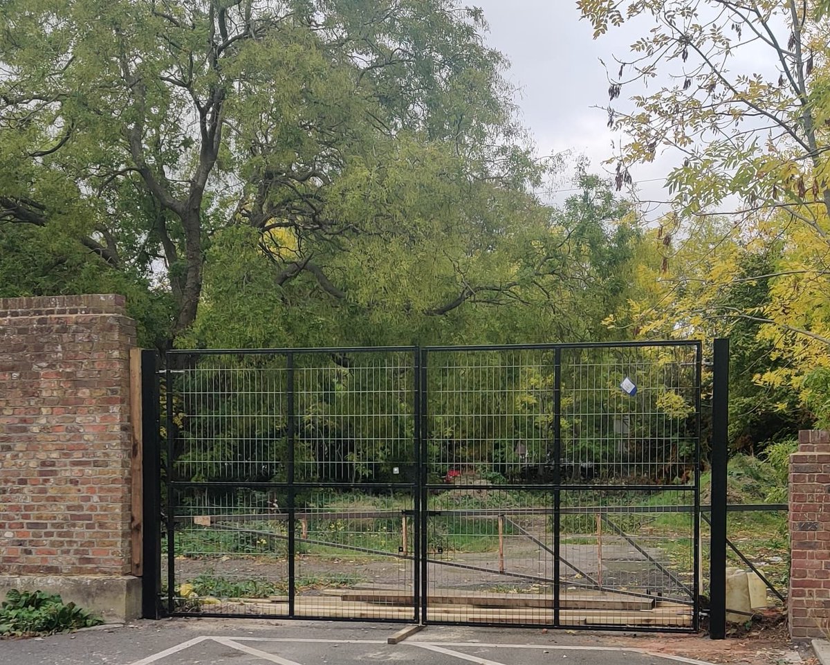 Canons Nursery now fenced off awaiting next steps on <a href="/Merton_Council/">Merton Council</a>'s unwelcome plans to develop site for housing and threaten future of the magnificent Pagoda Tree