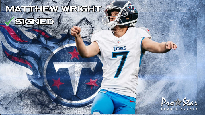 Congratulations to <a href="/Mattyice717/">Matt Wright</a> on rejoining the <a href="/Titans/">Tennessee Titans</a>!  He spent 2 games with the club in 2024, going a perfect 4-4 on FG, en route to going 15-16 (93.75%) for the season as a hired gun for several teams.  His career long is 59, in 2022 for the <a href="/Chiefs/">Kansas City Chiefs</a>. Let's go, Matthew!!
