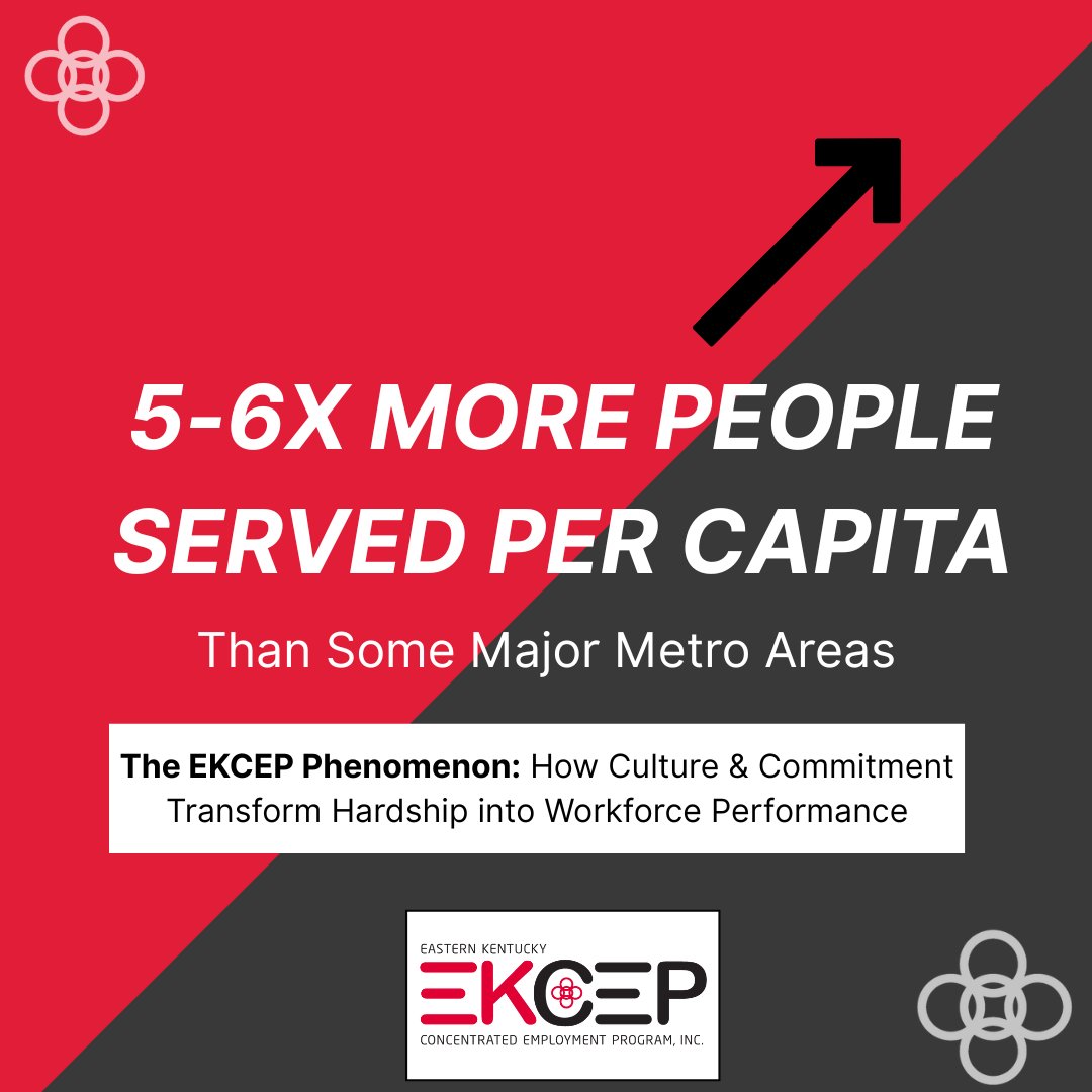EKCEP's tweet photo. How is a rural workforce system outperforming major US cities? 🤔

A new independent report calls it 'The EKCEP Phenomenon'. It's how our unique "Alchemist" culture transforms hardship into success across Eastern KY.

See the data behind the phenomenon at https://t.co/PMF7PxCaeH https://t.co/hbBKwEmzB5