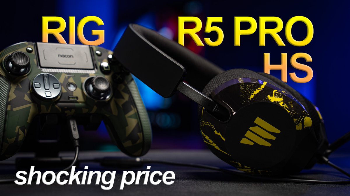 GadgetryTechJoe's tweet image. The new RIG R5 Pro HS headset is their first of a completely re-designed model.  The performance is shocking, and you wouldn&apos;t believe the price.  youtu.be/-jPhK-hVgRw