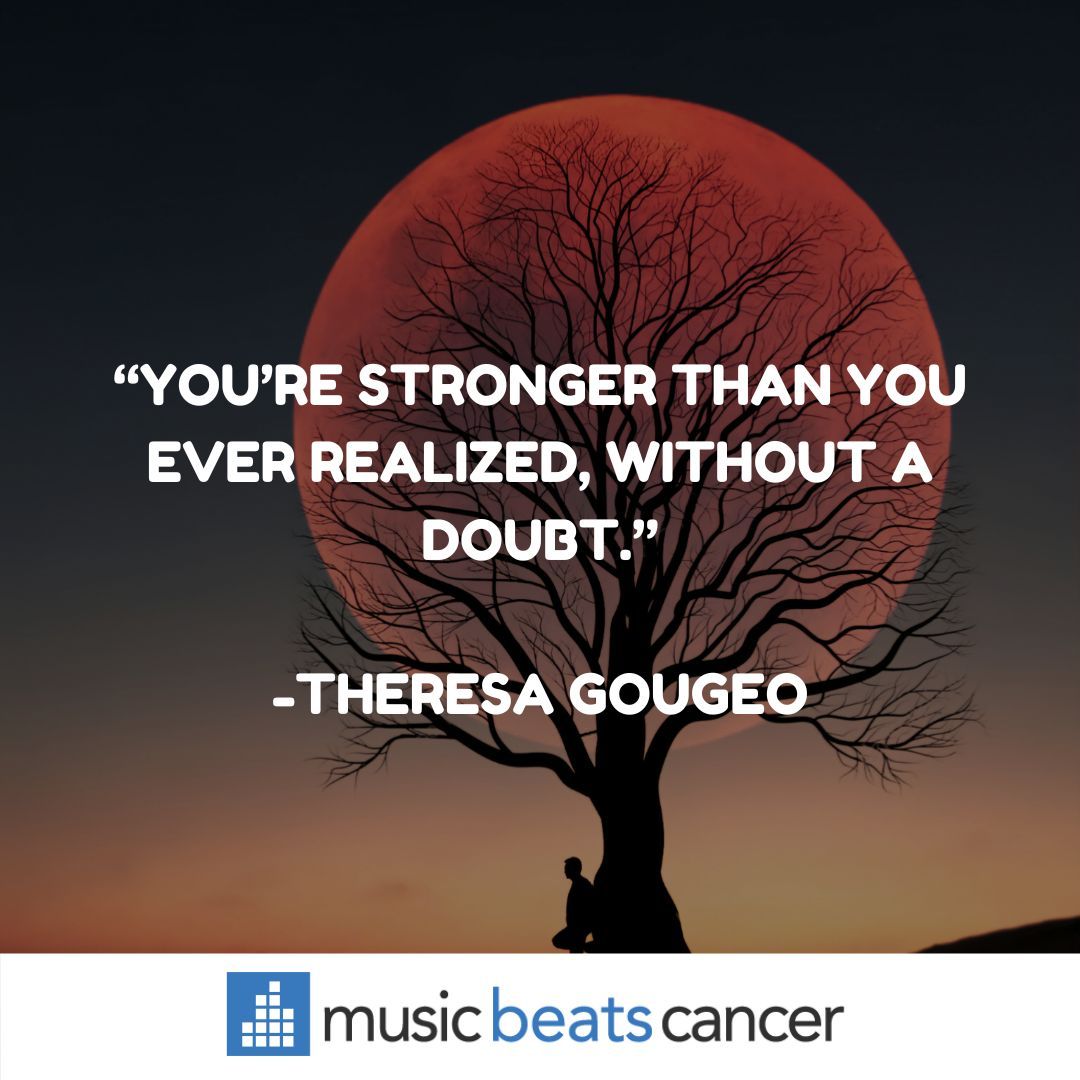 You’re stronger than you realize. Hold onto that power every single day. 💙 
.
.
.
.
.
#MusicBeatsCancer #cancer #cancerawareness #standuptocancer #childhoodcancerawareness #CCAM #pinkarmy #americancancersociety #gogold #lcsm #goingflat #mmsm #urojc #caangio #cactc
