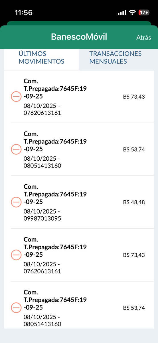 Amigos de @banesco, tengo una cantidad de cargos por uso de mi tarjeta prepagada, estos consumos fueron rechazados, es decir no se procesaron. Que debo hacer en este caso!!