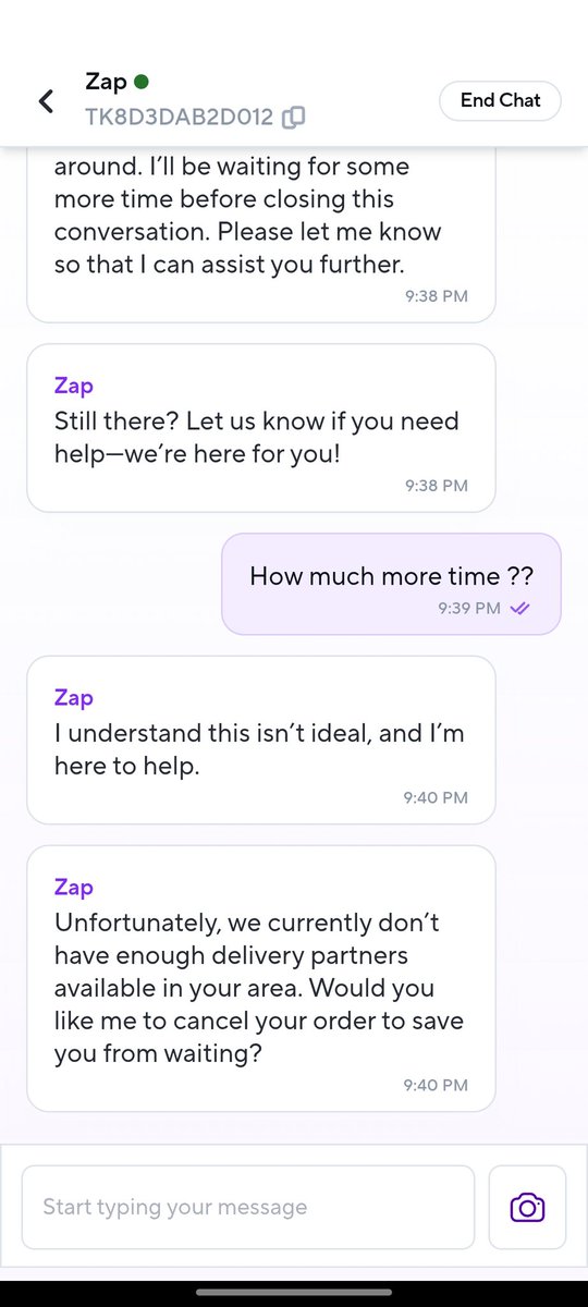 sweatpoised's tweet photo. @zeptocares Wow wow just wow not even surprised https://t.co/Ust2vZTU8s