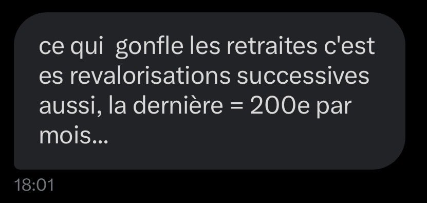MatthieuGariel's tweet image. Un ami macroniste m’écrit ça à propos de ses parents.

Retraités depuis 15-20 ans.

7000€/mois et des revalorisations continues…

Revalorisations immédiatement épargnées.

On est chez les fous. 🤯🤯🤯