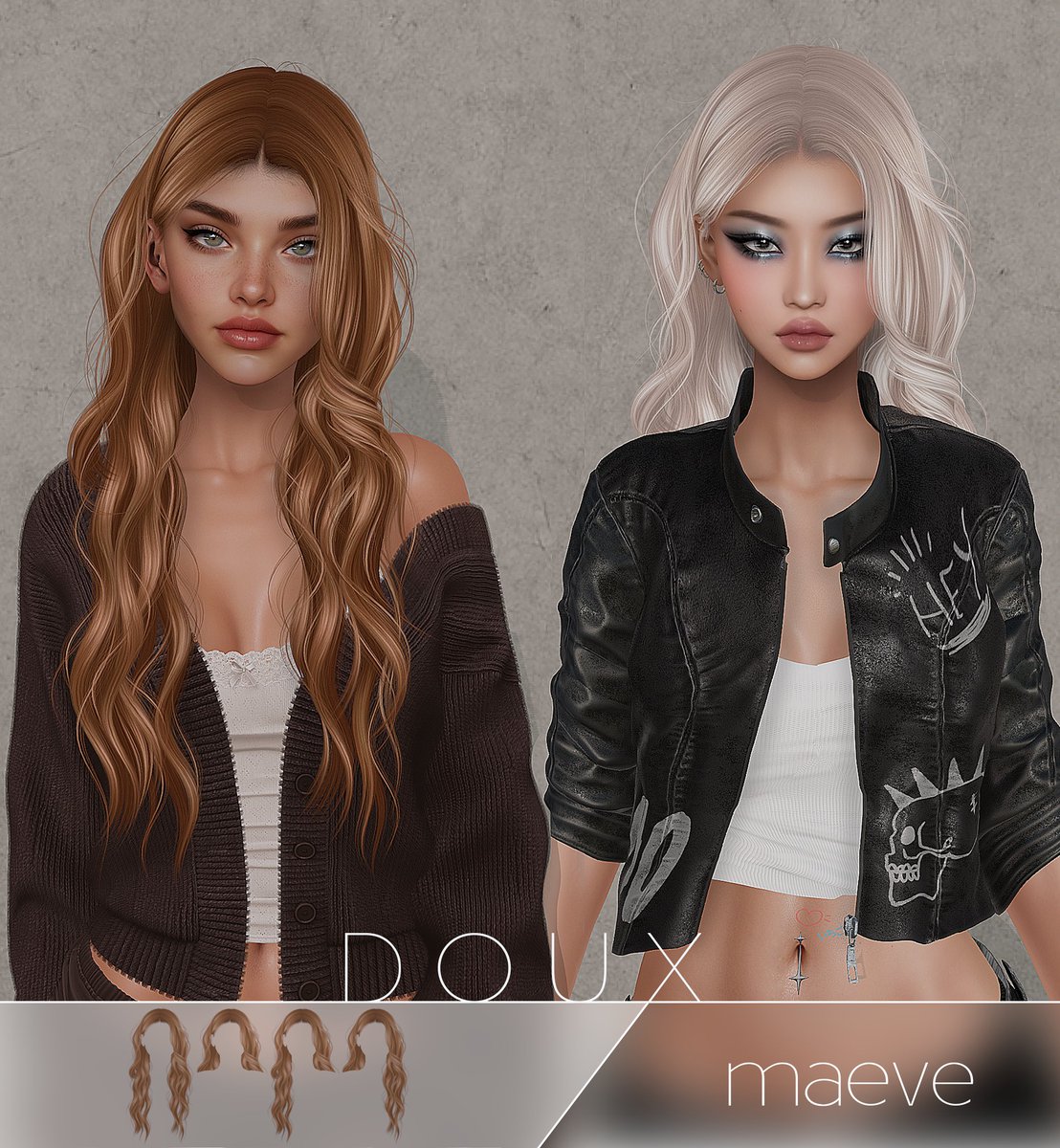 DOUX MAEVE Hairstyle dropping 10/10 @ Equal10 ♡ Loose, Messy, Chill girl energy , Be Cool without even trying! ♡

maps.secondlife.com/secondlife/equ…