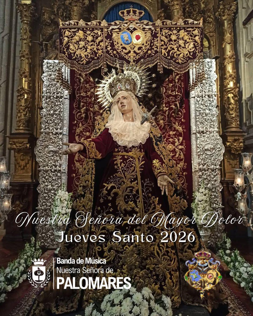 ⚪️⚫️ 𝐑𝐞𝐧𝐨𝐯𝐚𝐜𝐢𝐨́𝐧 del contrato que nos une a nuestra querida <a href="/HdadMayorDolor/">Hdad. Mayor Dolor</a> para acompañar a su titular Mariana el próximo Jueves Santo 2026. Inmensos de alegría por seguir poniendo nuestros sones a Ntra Sra del Mayor Dolor 

#suenapalomares #alcieloconeldolor