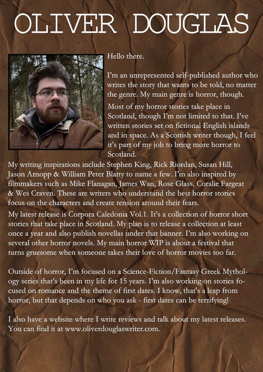 ODouglas_Writer's tweet photo. Allow myself to introduce... myself. (guess the movie)

#amwriting #writingcommunity #horror https://t.co/yb7vhKt0gR
