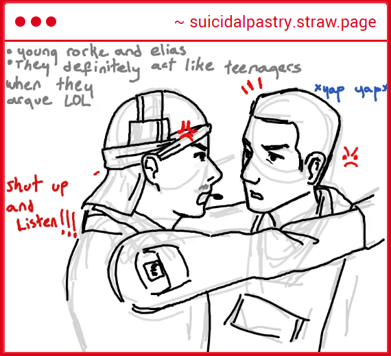 suicidalpastry's tweet photo. ANON YOUR ART IS SO COOOOOOL it's so cute to imagine pre-caracas funsies
apologies for my inspired meager piece :'3
#codghosts #gabrielrorke #eliaswalker https://t.co/WyA9Mbmw2n