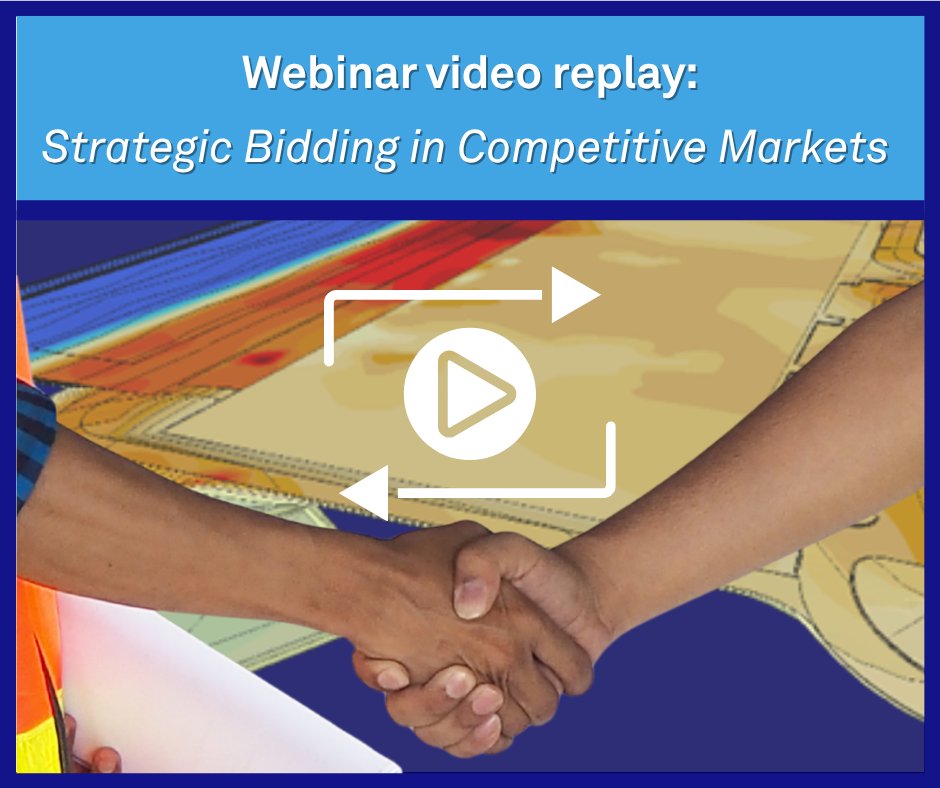 Our webinar, "Strategic Bidding in Competitive Markets", is now available on our website. This session examines how securing work requires more than low pricing; it demands strategic insight, data-driven decision-making, and understanding of client needs. agtek.com/webinars/strat…