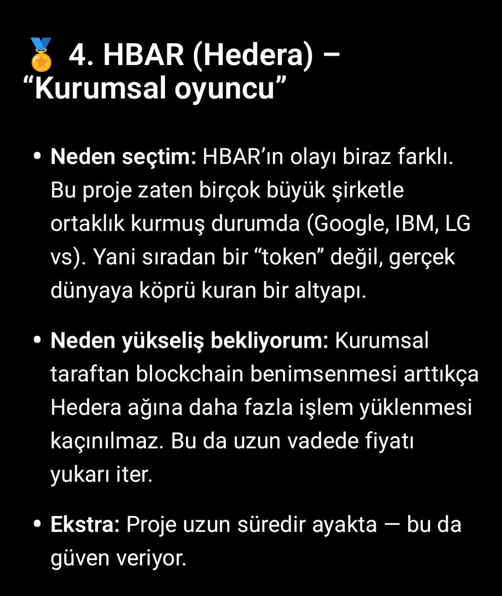Tradersatoshii's tweet image. Seçtiğim coinler:
#AAVE – #LINEA – #ENS – #HBAR – #PHB