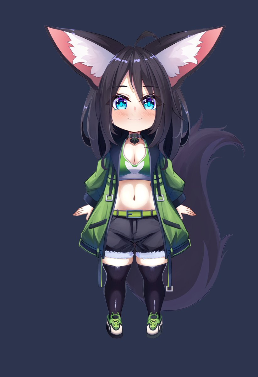 I did chibi art version for <a href="/GrizzledFennec/">Grizzled Fennec</a>  
Hope you guys like it (✿◠‿◠)