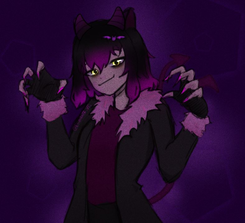 Dia 8 del #Inktober  fue un poco complicado pero espero que el diseño de <a href="/VomoriHiko/">Vomori Hiko (Vtuber) 🦇💨</a> sea el correcto

Recordad comentad en el twit original  para que mas vtubers participen en el reto #twitch #Vtubers #fanart #Vtuber #Demon  #Halloween2025 #VomoriArt