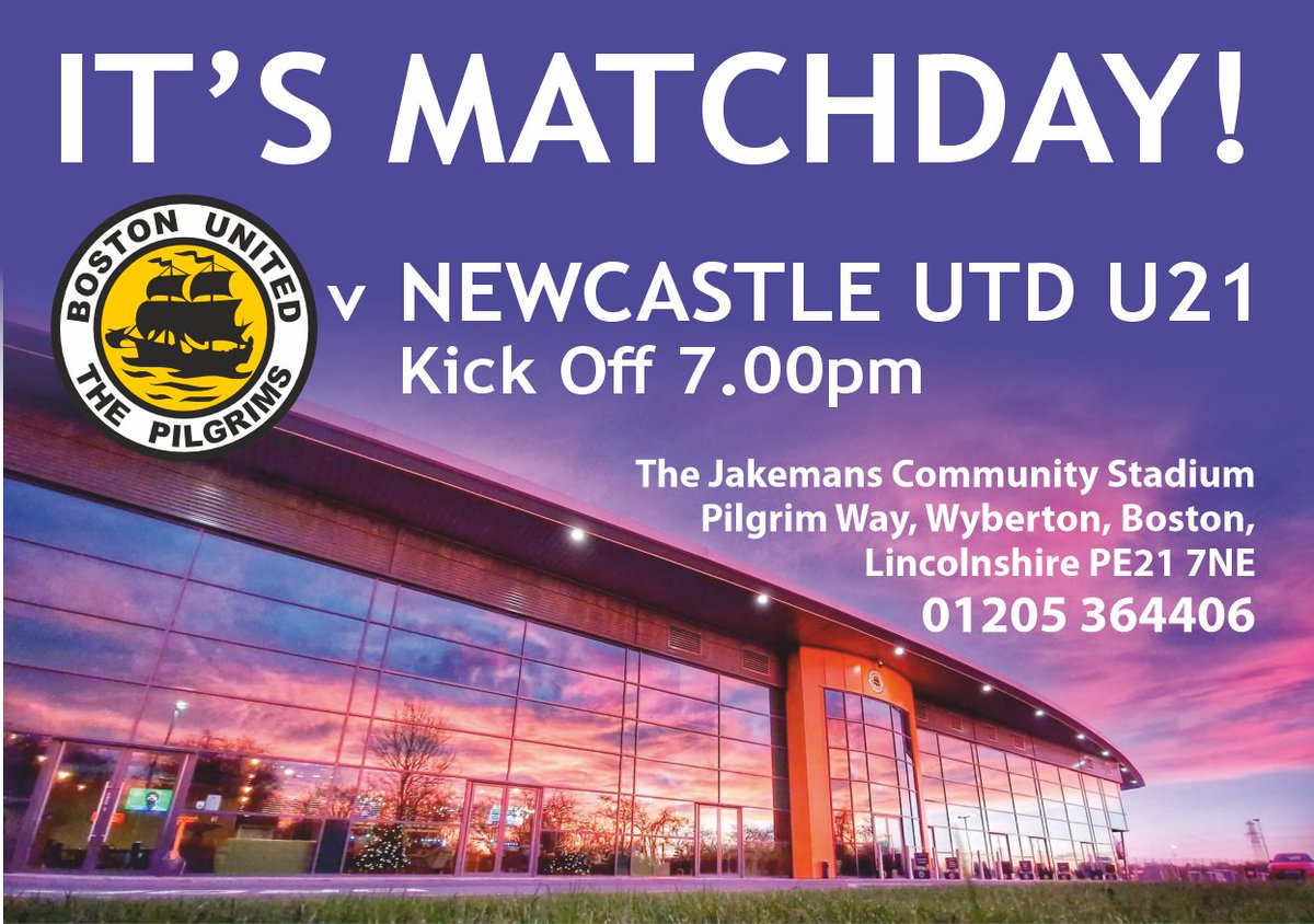 Chris Cook (@chriscookbufc) on Twitter photo Don't forget it's 7.00pm kick off tonight at <a href="/bostonunited/">Boston United</a> Don't forget it's 7.00pm kick off tonight at <a href="/bostonunited/">Boston United</a>