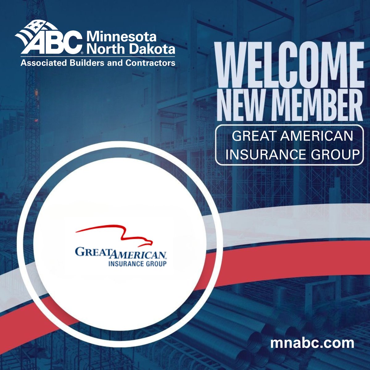 Exciting news as Great American Insurance Group becomes part of ABC MN/ND in 2025! 🎉 Spotlighting their membership this month. #ABCMNND #ABCMeritShopProud