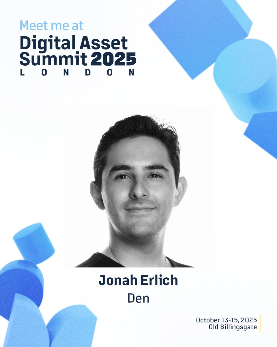Jonah Erlich ❤️🔥 (@jierlich) on Twitter photo Den will be at <a href="/blockworksDAS/">Digital Asset Summit 2026</a> next week.
We're speaking with FIs, Banks, RWAs, and others about secure institutional wallets.
If you want to learn how to stay safe with state-sponsored groups like Lazarus on the hunt, let's meet. 
We'll give you a sneak peek into the future. Den will be at <a href="/blockworksDAS/">Digital Asset Summit 2026</a> next week.
We're speaking with FIs, Banks, RWAs, and others about secure institutional wallets.
If you want to learn how to stay safe with state-sponsored groups like Lazarus on the hunt, let's meet. 
We'll give you a sneak peek into the future.