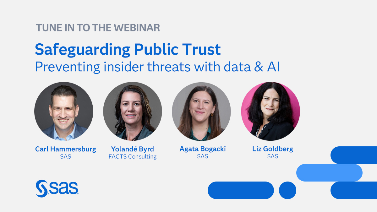 Join us on Oct 29 for a vital webinar by <a href="/SASsoftware/">SAS Software</a>! Learn how data &amp; AI can enhance transparency &amp; trust in government procurement. Don’t miss out on insights that can transform public service! Sign up now: 2.sas.com/6012ASEs4 #PublicTrust #GovTech #FraudPrevention