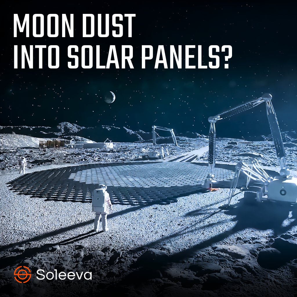 #BlueOrigin is turning Moon dust into solar panels!?🌕

Their project transforms lunar soil into oxygen, metals and even solar cells  for future Moon bases.

Sustainable space energy is no longer science fiction! #SolarPower #SpaceTech